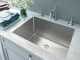 24 inch Stainless Steel Flush Mount Single Bowl Deep Utility / Laundry Sink - Dresden TZ DN560 - Sink Depot