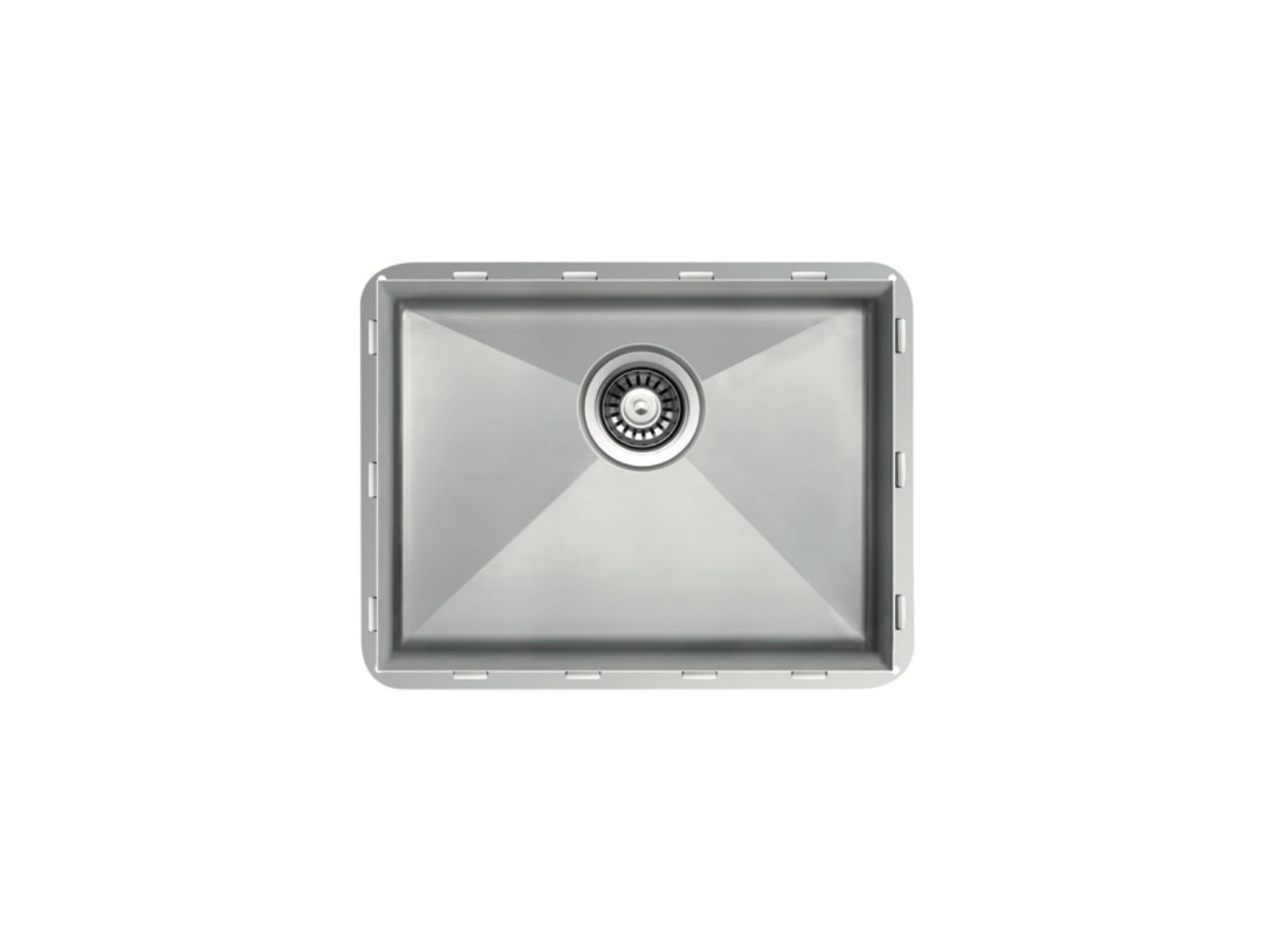 23 inch Flush Mount Single Bowl Stainless Steel Kitchen Sink / Laundry Sink - Lille TZ Z533 - Sink Depot