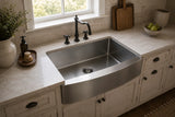 33 Inch Stainless Steel Farmhouse Kitchen Sink Apron Front Single Bowl - Sink Depot Apron C33