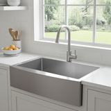 33 inch Stainless Steel Farmhouse Large Single Bowl Kitchen Sink - Apron C33