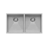 34 Inch Stainless Steel Undermount Kitchen Sink Double Bowl 50/50 - Sink Depot Zero 34 Double