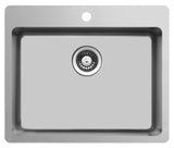 24 Inch Stainless Steel Dual Mount Kitchen Sink Single Bowl - Sink Depot Dual R24