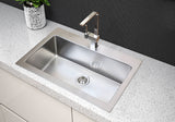 33 Inch Stainless Steel Dual Mount Kitchen Sink Single Bowl - Sink Depot Dual R33