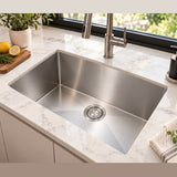 27 Inch Stainless Steel Undermount Kitchen Sink Single Bowl 16 Gauge - Sink Depot Pro 27