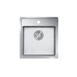 18 Inch Stainless Steel Top-mount Kitchen / Bar Sink R20 Radius - Sink Depot Dual 18