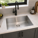 23 Inch Stainless Steel Undermount Kitchen Sink Zero Radius - Sink Depot Zero 23