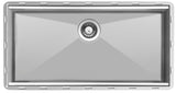 32-1/2 inch Flush Mount Large Single Bowl Workstation Sink - Milan TZ S773