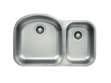 32 inch Stainless Steel Undermount Double 70/30 Bowl Kitchen Sink - Classic 32 70/30