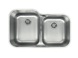 32 inch Stainless Steel Undermount Large Double 60/40 Low Divider Bowl Kitchen Sink - Classic 32L 60/40