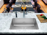 26 inch Stainless Steel Flush Mount Single Bowl Kitchen Sink - Corsica TZ RS609 - Sink Depot