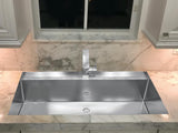 37-3/8 inch Flush Mount XL Single Bowl Kitchen Sink - Modena TZ M927 - Sink Depot