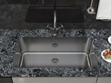 30 inch Flush Mount Large Single Bowl Stainless Steel Kitchen Sink - Palma TZ D723 - Sink Depot