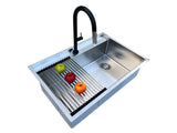 33 inch Stainless Steel Dual mount Large Single Bowl Kitchen Sink - Dual L33 - Sink Depot