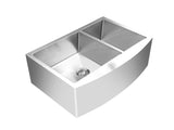 33 inch Stainless Steel Farmhouse Double Bowl Kitchen Sink - Apron C33 60/40 - Sink Depot