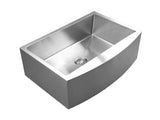 33 inch Stainless Steel Farmhouse Large Single Bowl Kitchen Sink - Apron C33