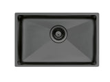 26 inch Stainless Steel Undermount Single Bowl Matte Black Kitchen Sink - Pro 26 Black