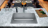 34 inch Stainless Steel Flush Mount Large Single Bowl Kitchen Sink - Bern TZ RS 816 - Sink Depot