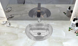 15 inch Flush Mount Stainless Steel Vanity Sink - Copenhagen TZ V330 - Sink Depot