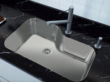 30 inch Flush Mount Large Single Bowl Unique Design Kitchen Sink - Vienna TZ X760 - Sink Depot